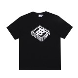 Burberry 3D Letter Logo T-shirt Unisex Casual Round Neck Short Sleeves