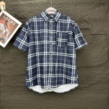 Burberry Classic Checkered Couple Short sleeved Shirt