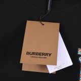 Burberry Classic Logo Printed Short sleeved Unisex Casual Round Neck T-shirt