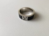Louis Vuitton Hollow Steel Seal Darth Vader Leather Print Decorative Ring
