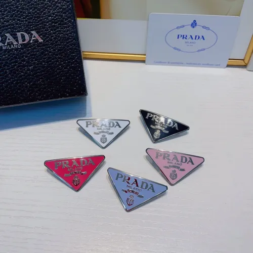 Prada New Fashion Classic Triangle Hair Clips
