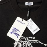 Burberry Heavy Industries Warhorse Embroidery Short sleeved Unisex Casual Round Neck T-shirt