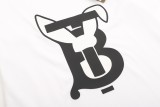Burberry Personalized Letter Print T-shirt Unisex Versatile Cotton Short Sleeves