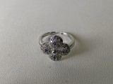 Louis Vuitton Fashion Retro Four-leaf Clover Diamond Setting Ring