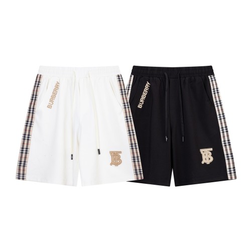 Burberry Classic Grid Knitted Shorts Unisex Drawstring Casual Sports Pants