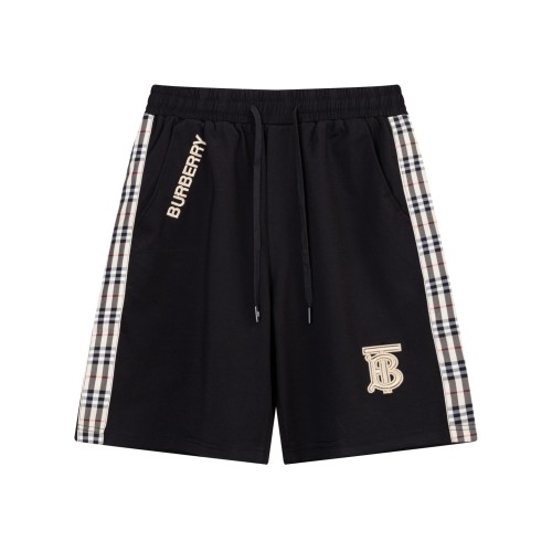 Burberry Classic Grid Knitted Shorts Unisex Drawstring Casual Sports Pants
