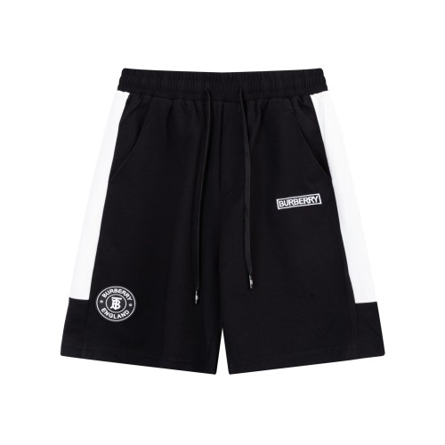 Burberry  Embroidered Logo Shorts Unisex Drawstring Casual Sports Pants