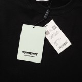 Burberry Embroidered Letter Logo Print T-shirt Unisex Versatile Cotton Short Sleeves