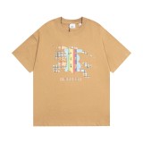 Burberry New Warhorse Colorful Printed Short Sleeved Unisex Casual Loose T-shirt