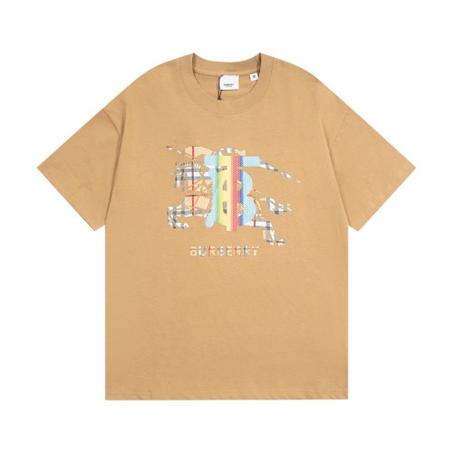 Burberry New Warhorse Colorful Printed Short Sleeved Unisex Casual Loose T-shirt