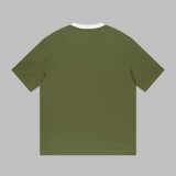 Burberry Warhorse Print Fake 2 Short Sleeve Couple Casual Loose T-shirt