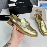 Chanel Cowhide Shoes Women Fashion Silk Sheepskin Lining Retro Mary Janes Shoes