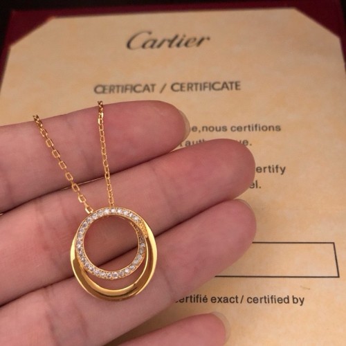 Cartier New double Ring Necklace Gift Pendants