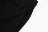 Fendi High Street Double FF Pattern Jacquard Towel Shorts
