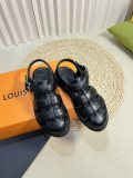 Louis Vuitton Classic Mono Comfort Sandals Unisex Casual Sheepskin Shoes