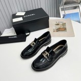 Chanel Cowhide Shoes Women Fashion Silk Sheepskin Lining Retro Mary Janes Shoes
