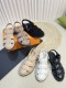 Louis Vuitton Classic Mono Comfort Sandals Unisex Casual Sheepskin Shoes