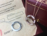 Cartier Classic LOVE Full Star Ring Necklace