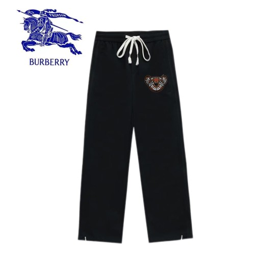 Burberry High Street Bear Printed Straight Leg Casual Sports Pants