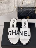 Chanel Women Comfort Lightweight Slippers Fashion Retro Letter Embroidered Slippers