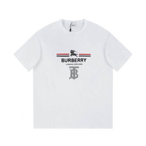 Burberry Classic Warhorse Logo Print T-shirt Unisex Casual Cotton Short Sleeves