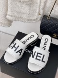 Chanel Women Comfort Lightweight Slippers Fashion Retro Letter Embroidered Slippers