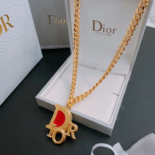 Dior New Fashion Pendants Unisex Vintage Necklace