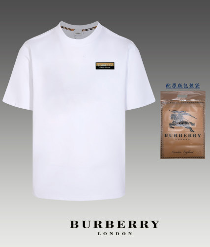 Burberry Versatile Logo T-shirt Unisex Casual Loose Short Sleeves
