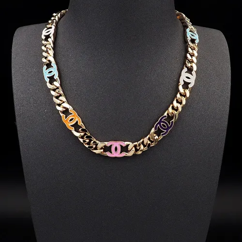 Chanel Fashion Summer Blast Color Enamel Chunky Necklace