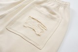 Burberry High Street Unisex Embroidered Warhorse Knight Casual Shorts