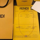 Fendi Three F Pendants Fashion Classic 18k Gold Plating Necklace