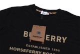 Burberry Classic Logo Print T-shirt Unisex Casual Loose Short Sleeves