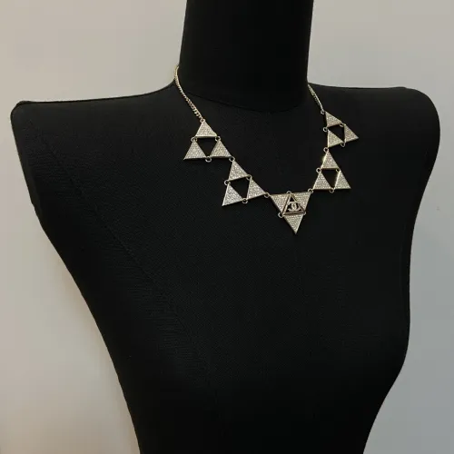 Chanel Fashion Vintage Collarbone Chain Triangle Necklace