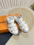 Louis Vuitton Classic Mono Comfort Sandals Unisex Casual Sheepskin Shoes