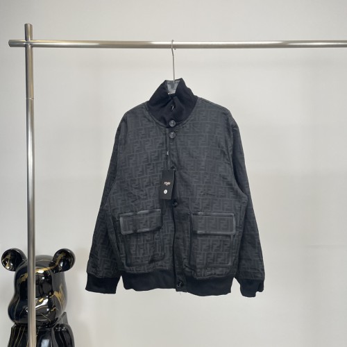 Fendi Classic AOP Jacquard Jacket Fashion Casual Coat