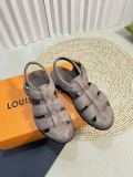 Louis Vuitton Classic Mono Comfort Sandals Unisex Casual Sheepskin Shoes