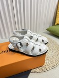 Louis Vuitton Classic Mono Comfort Sandals Unisex Casual Sheepskin Shoes