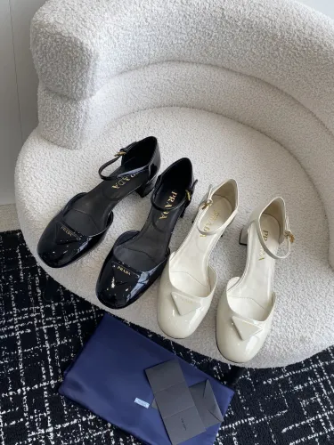 Prada Glow sandal Women Fashion Retro Mary Janes Shoes