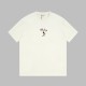 Burberry Rose Embroidered Short Sleeve Couple Casual Loose T-shirt
