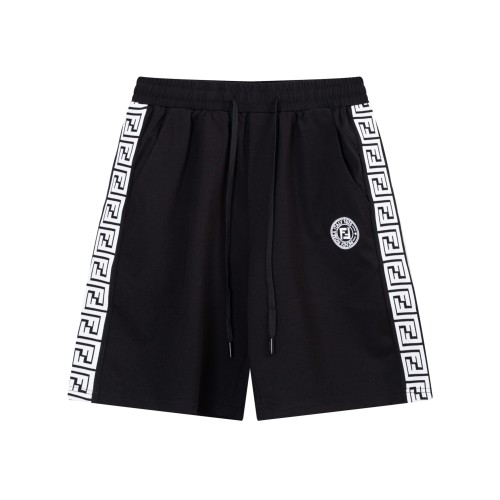 Fendi High Street Logo Embroidered Casual Shorts