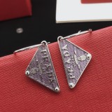 Prada Fashion Triangle Earrings Gift