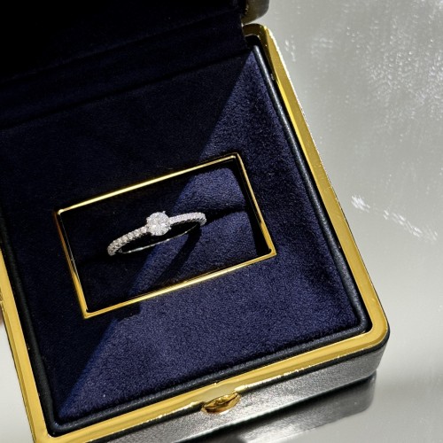 Cartier Fashion New Diamond 925 Silver Ring Wedding Ring