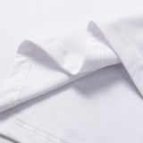 Fendi Fashion Bear Logo Printed Short Sleeve Unisex Casual Cotton T-shirt