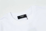 Fendi High Street Printed Short sleeved Unisex Cotton Round Neck T-shirt