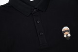 Fendi Letter Logo Exquisite Embroidered Polo Shirt