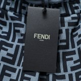 Fendi Double FF Full Flower Logo Capris Unisex Loose Casual Shorts