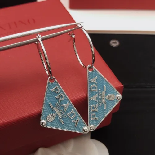 Prada Fashion Triangle Earrings Gift
