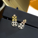 Louis Vuitton Hollow Eardrop Four-leaf Clover Flower Three Colors Earring