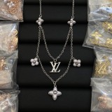 Louis Vuitton Fashion Vintage Pearl Pendants Women Necklace