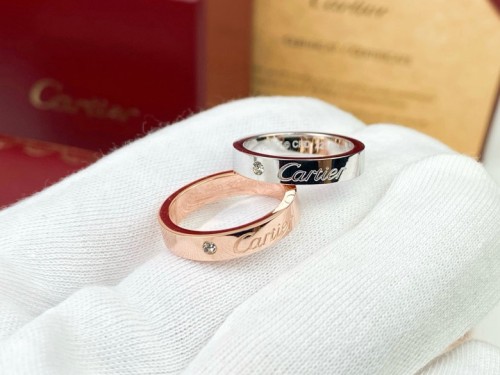 Cartier Letter Logo Ring Fashion Classic Couple Ring Gift